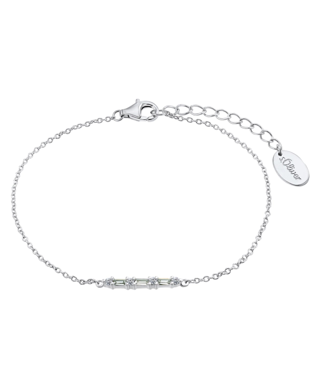 Armband mit mittelteil rund rechteckig rund rechteckig rund rechteckig rund Zirkonia steinen