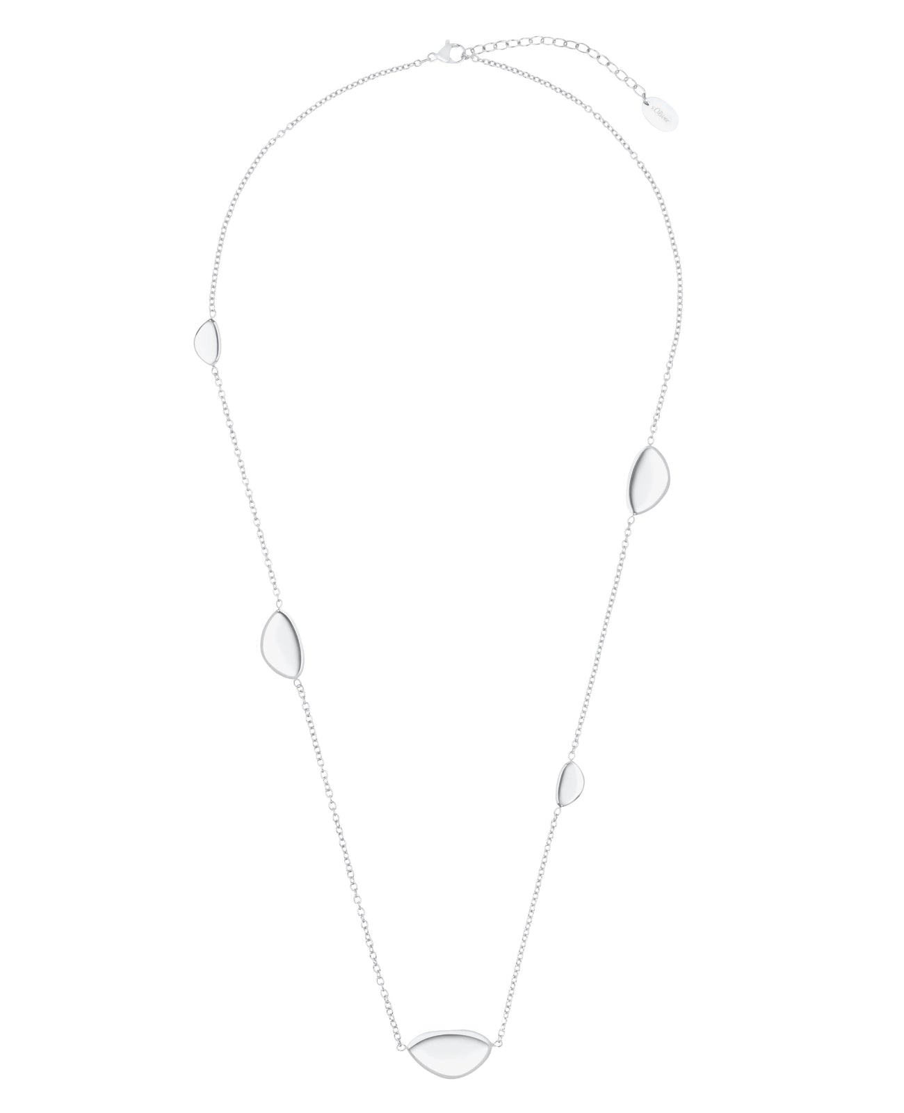 lange kette mit mehreren maßiven plättchen