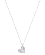 s.Oliver Herz Halskette 925 Silber rhodiniert Zirkonia