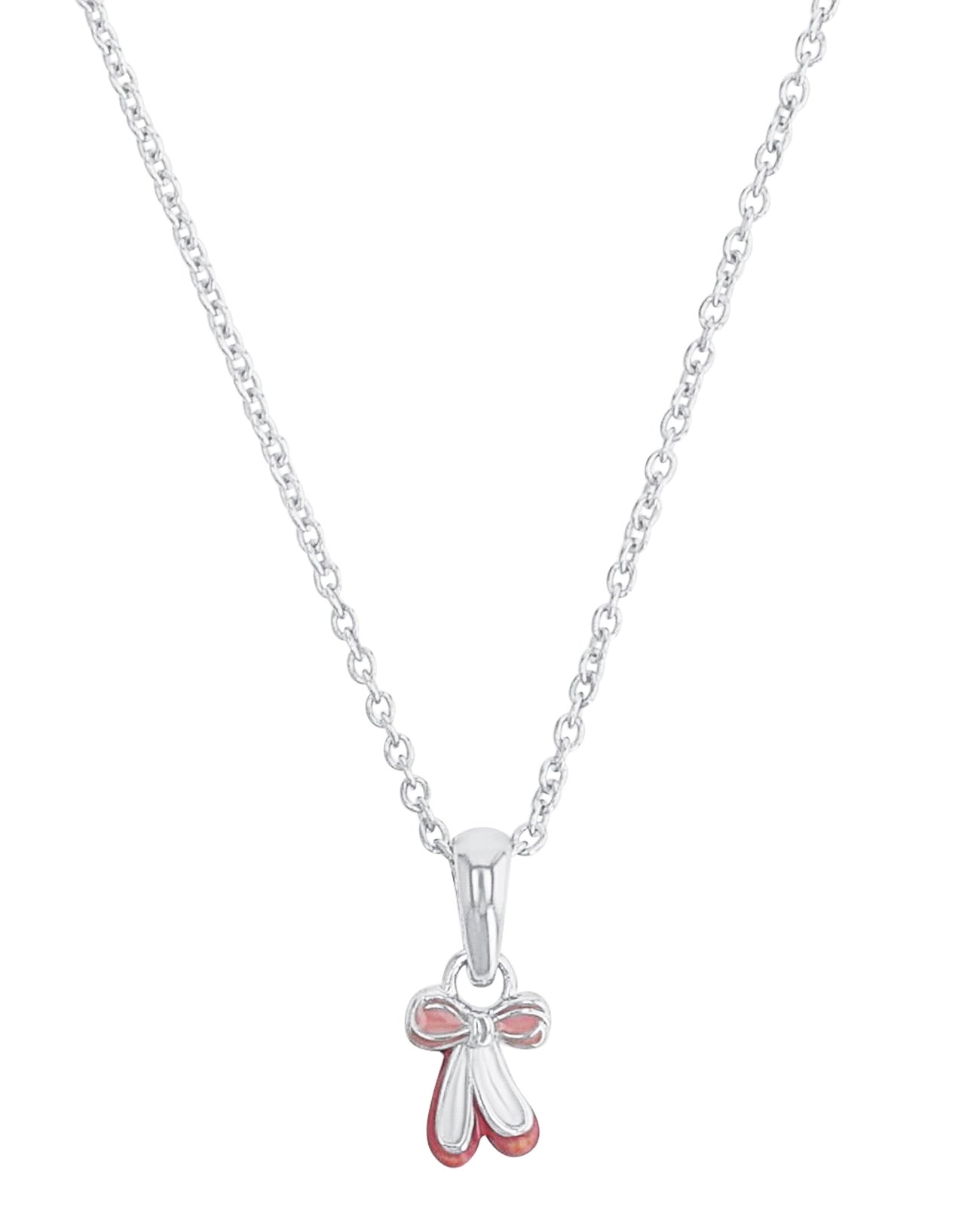 kinderkette mit anhaenger rosa ballerina schuhe