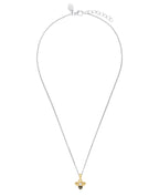kinder kette mit anhaenger biene in gold mit zirkonia stein