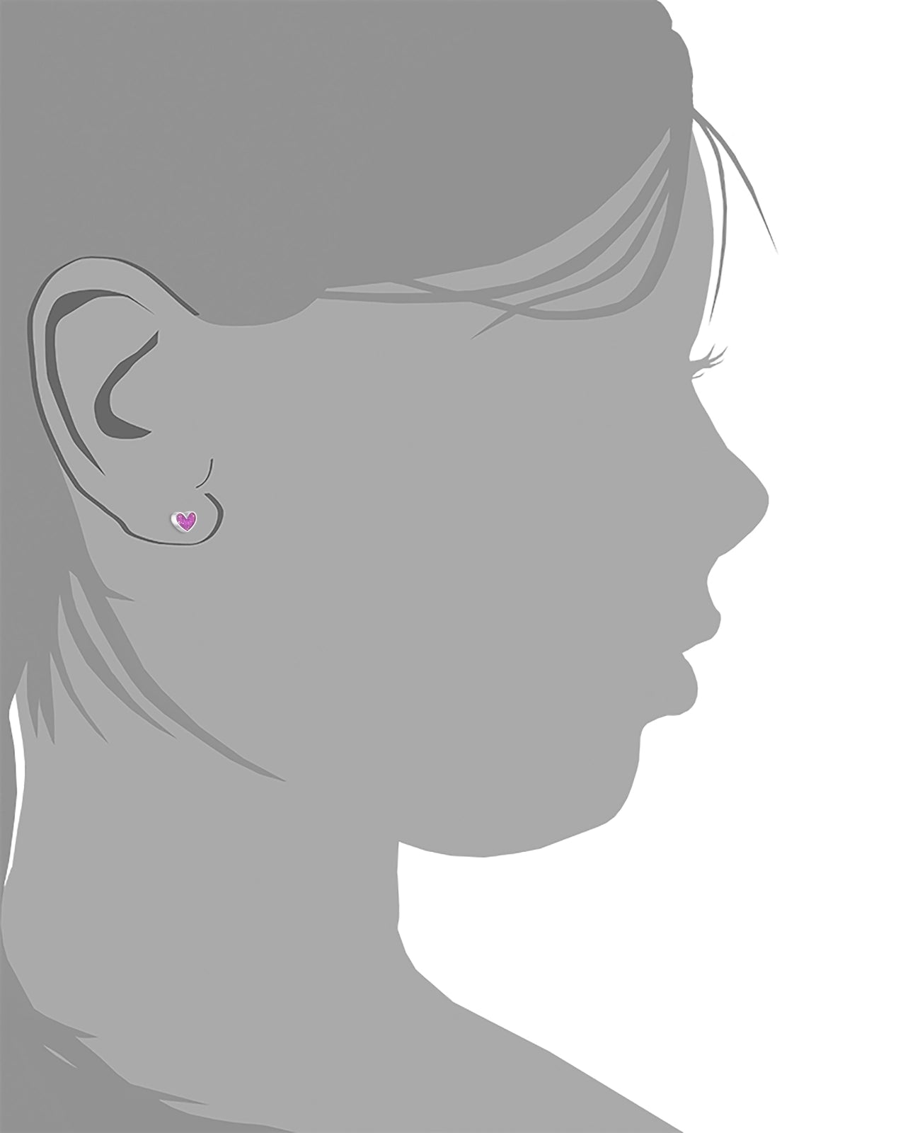 herz ohrstecker mit lia emaileinlage