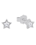 stern ohrstecker mit zirkonia