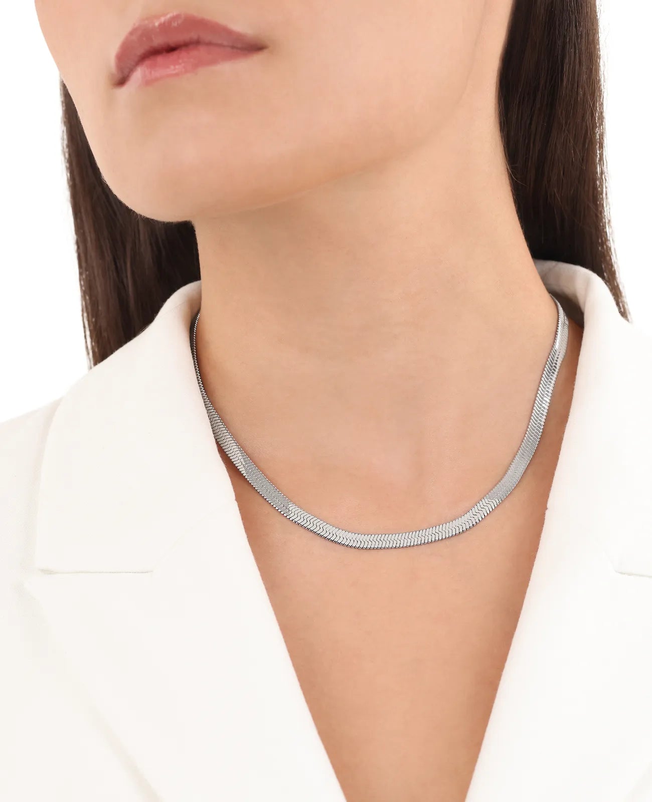 damen schlagen kette flach
