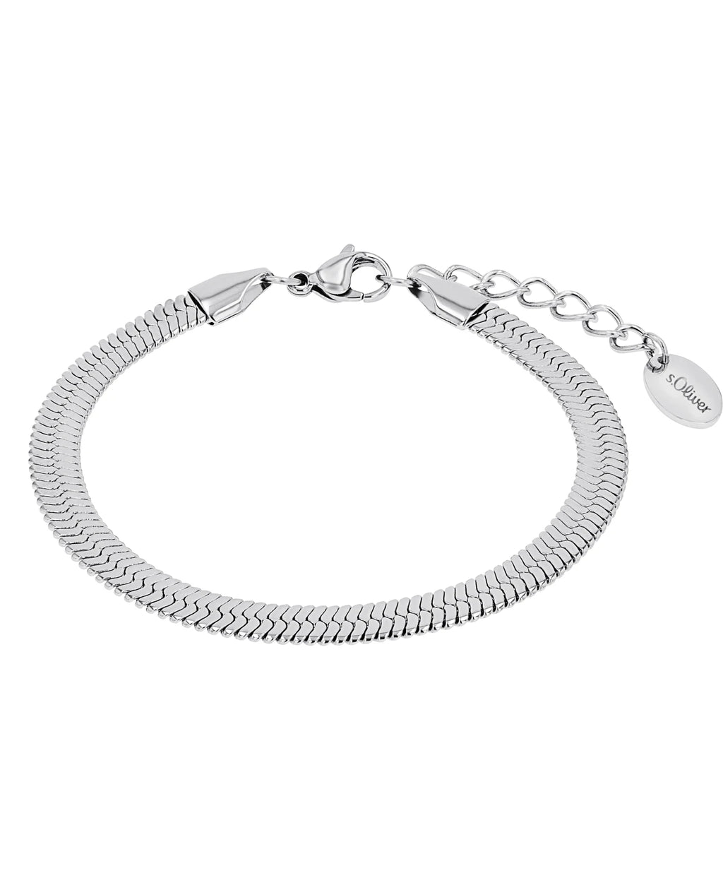 damen schlangen armband flach