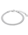 damen schlangen armband flach