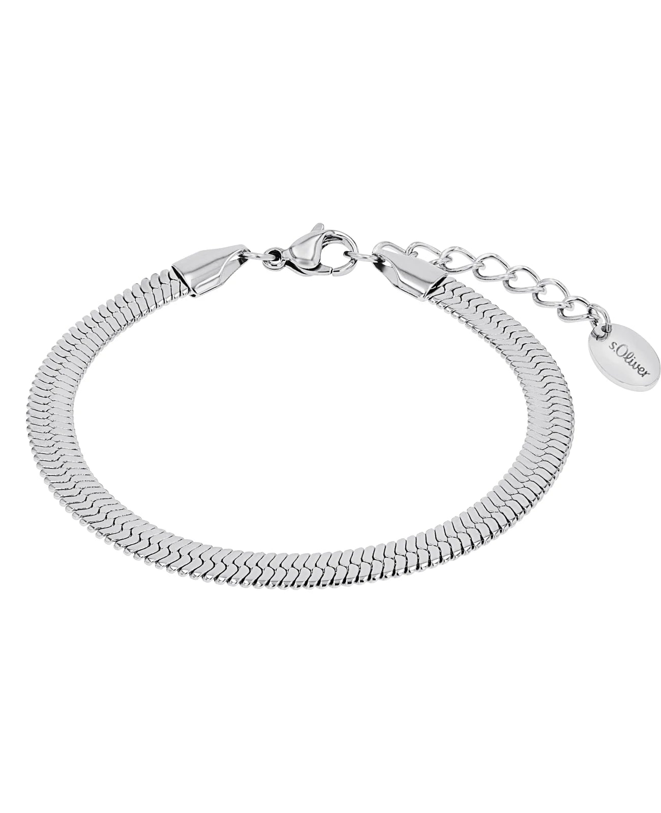 damen schlangen armband flach