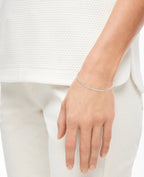 rosefarbenes tennisarmband lauter angereihte zirkonia steine in zargenfassung