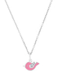 ankerkette mit rosa vogel anhaenger zirkonia im fluegel