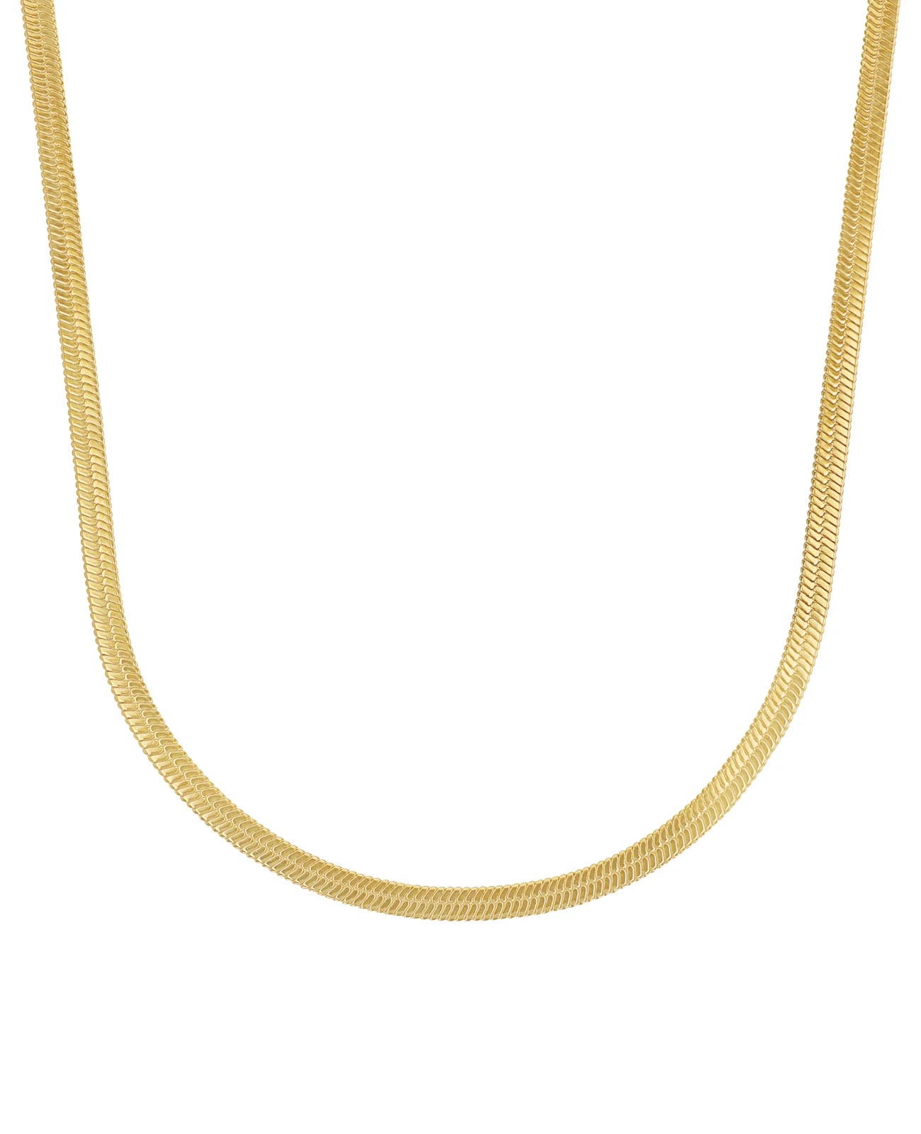 breite flache schlangenkette