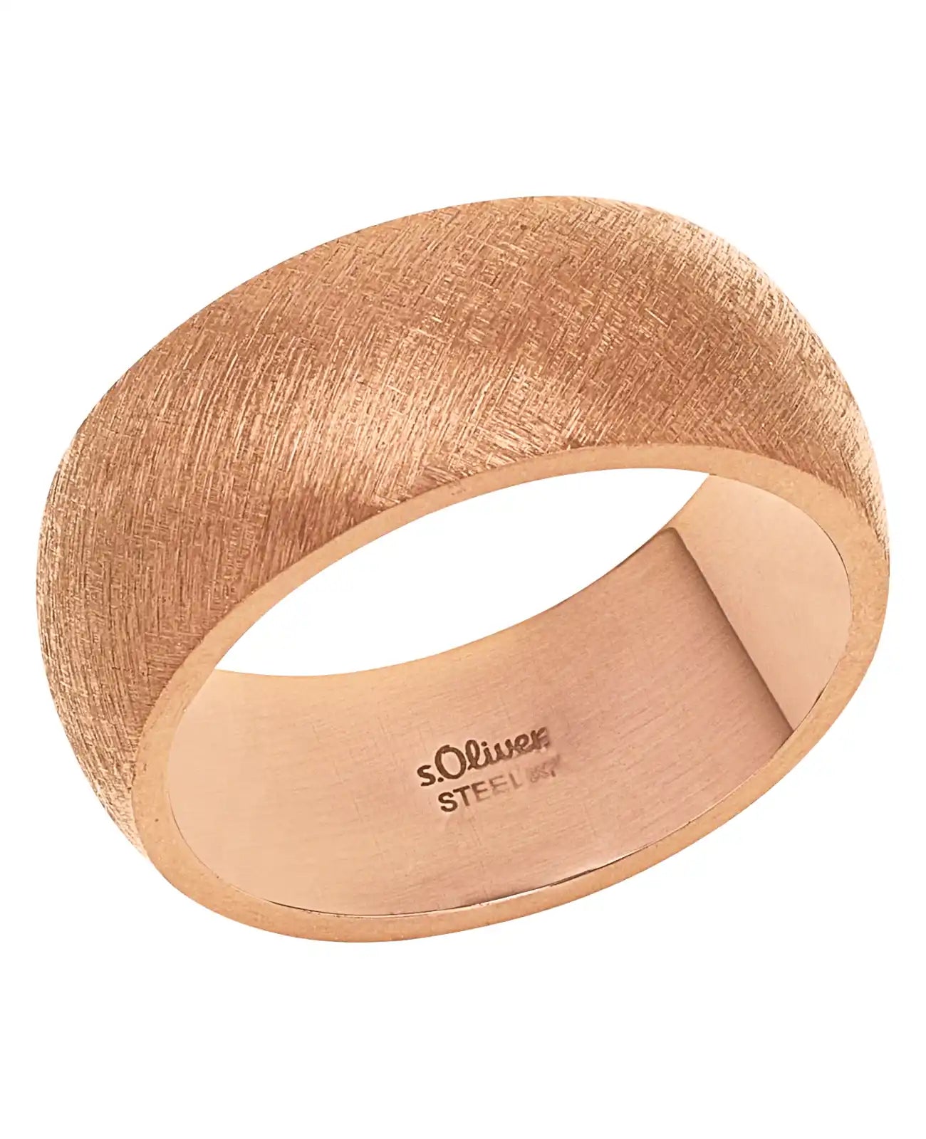 breiter mattierter gewoelbter ring