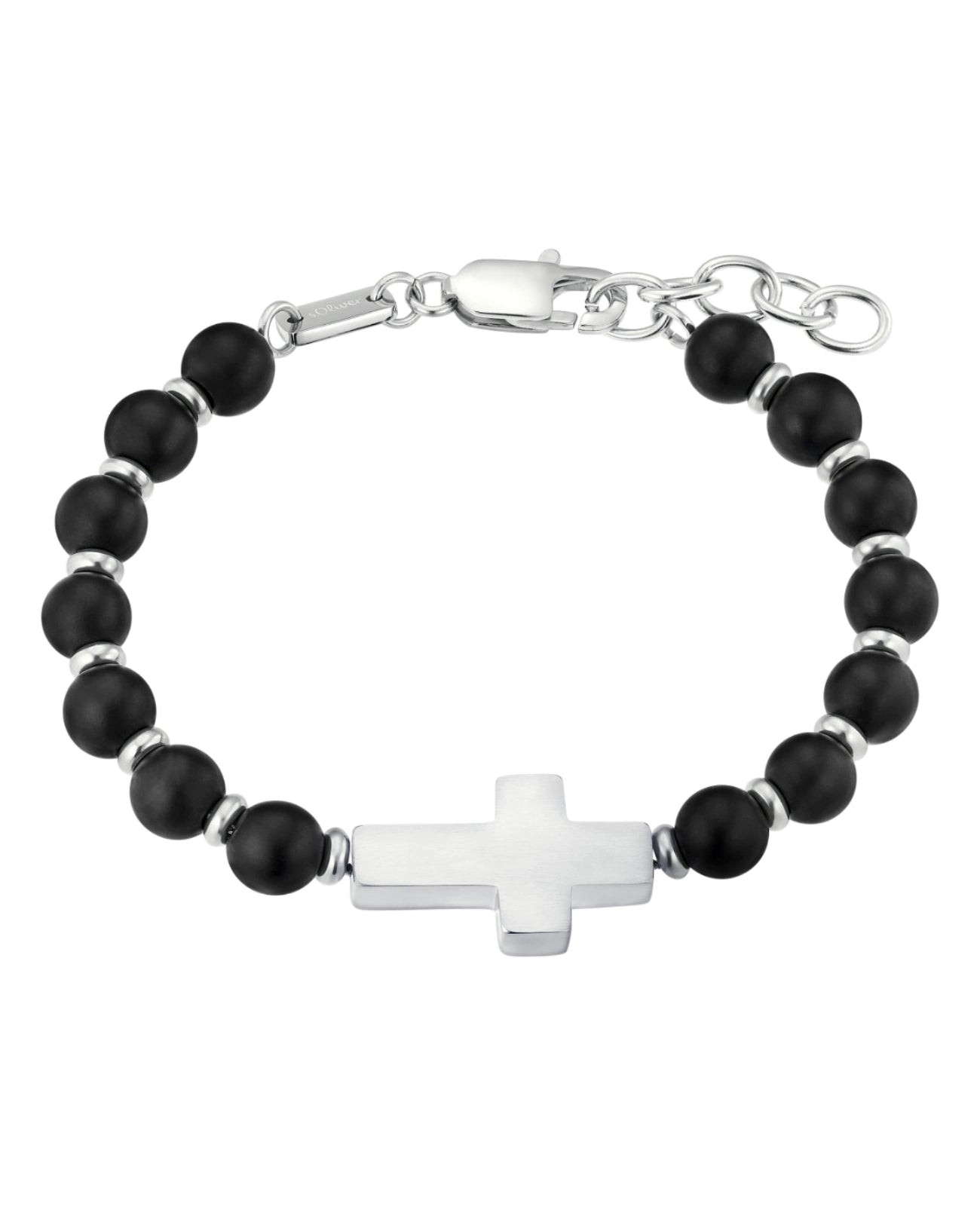 achatkugeln mit mittigen grossen kreuz aus Edelstahl