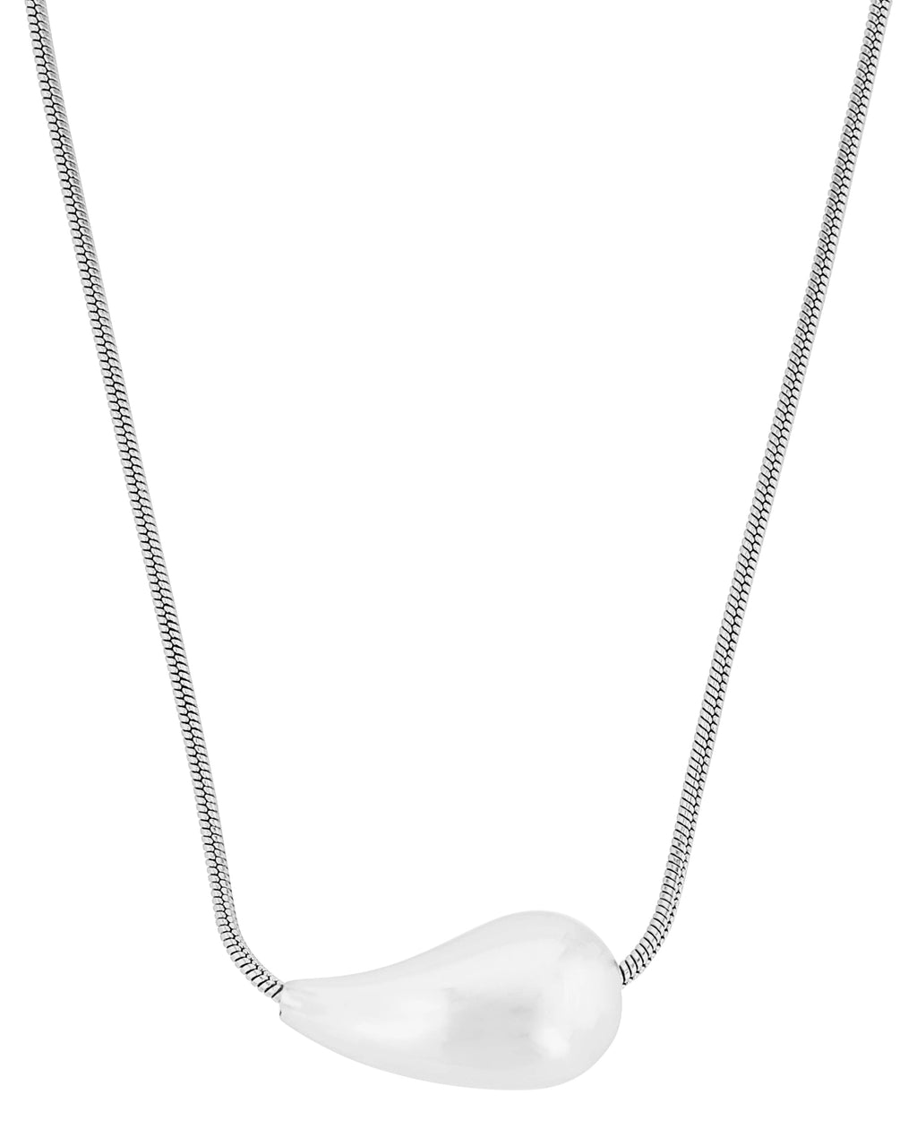 Schlangenkette mit tropfen anhänger