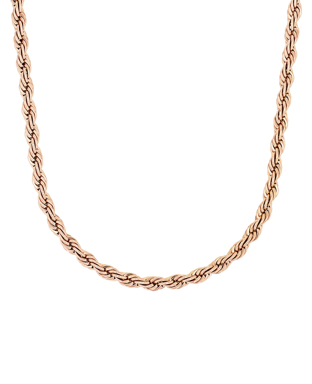 Kordelkette rosegold mit karabinerverschluss