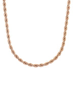Kordelkette rosegold mit karabinerverschluss