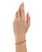 kordel armband rosegold mit karabinerverschluss