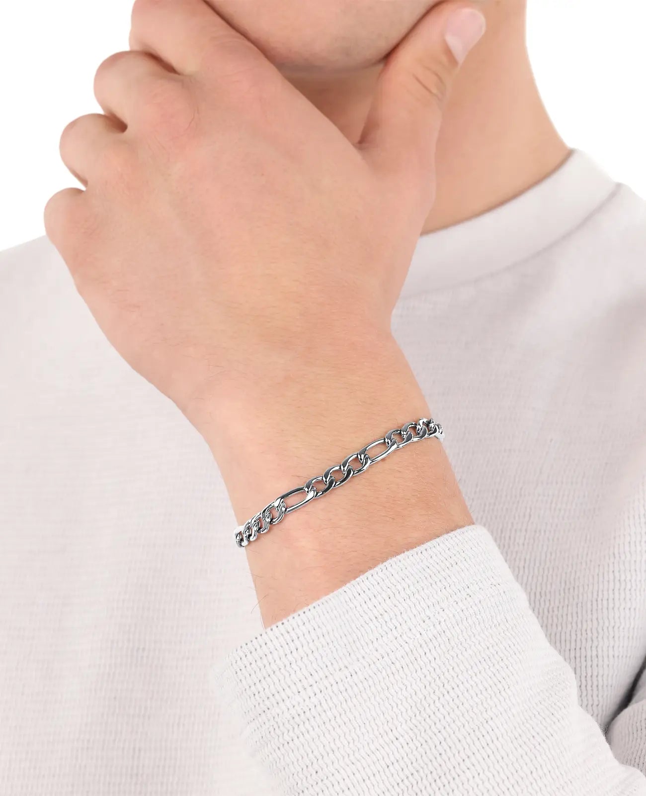 figaro armband mit karabinerverschluss