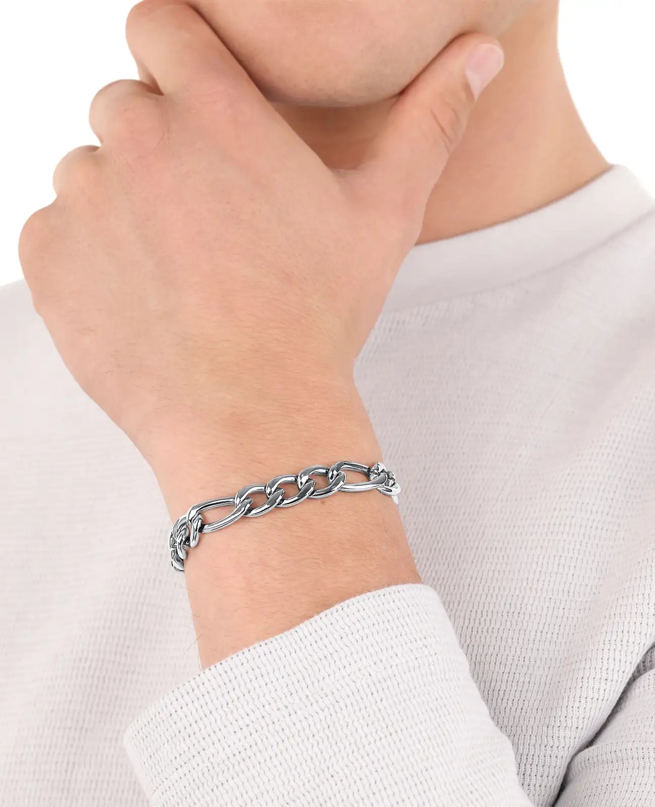 figaro armband mit karabiner verschluss