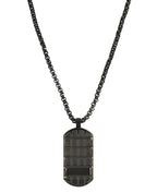 Venezia Halskette mit dog Tag Anhänger gemustert