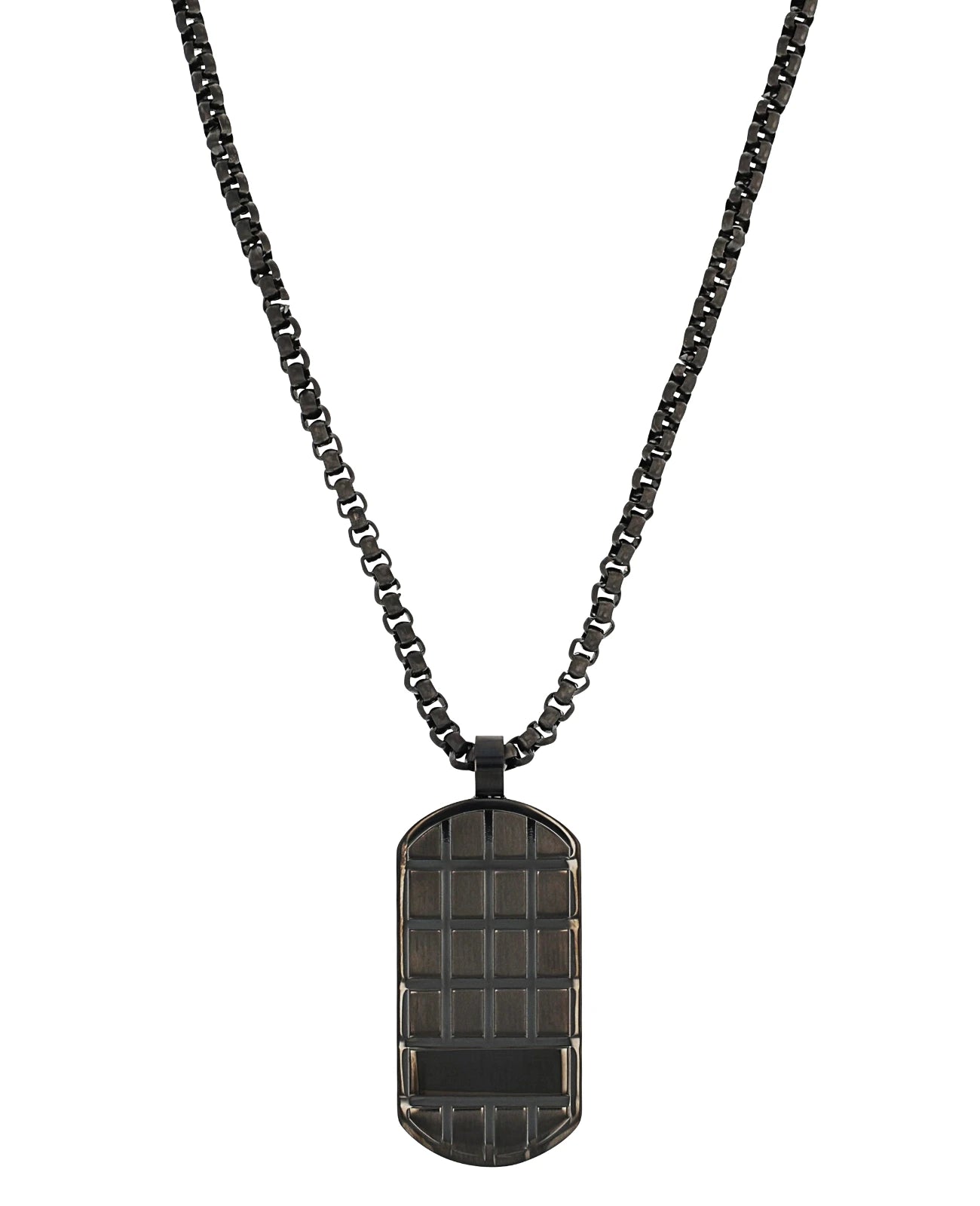 Venezia Halskette mit dog Tag Anhänger gemustert