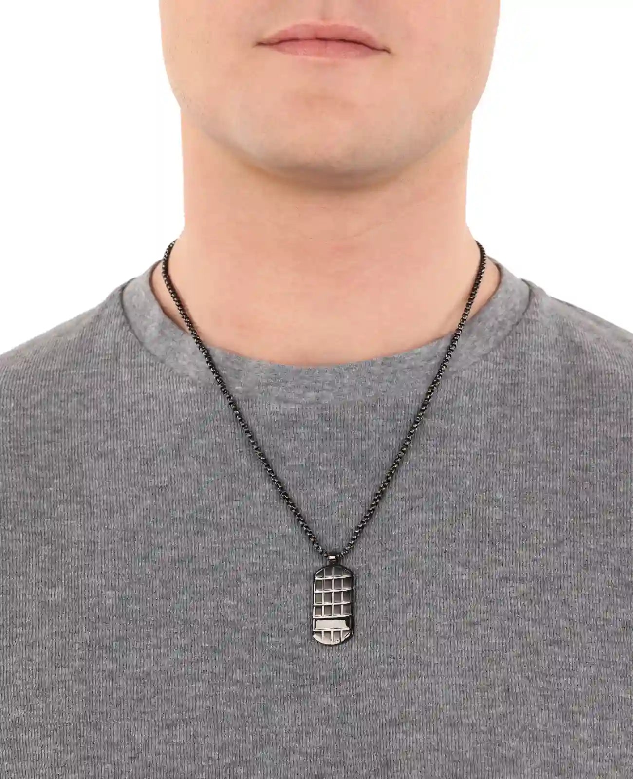Venezia Halskette mit dog Tag Anhänger gemustert
