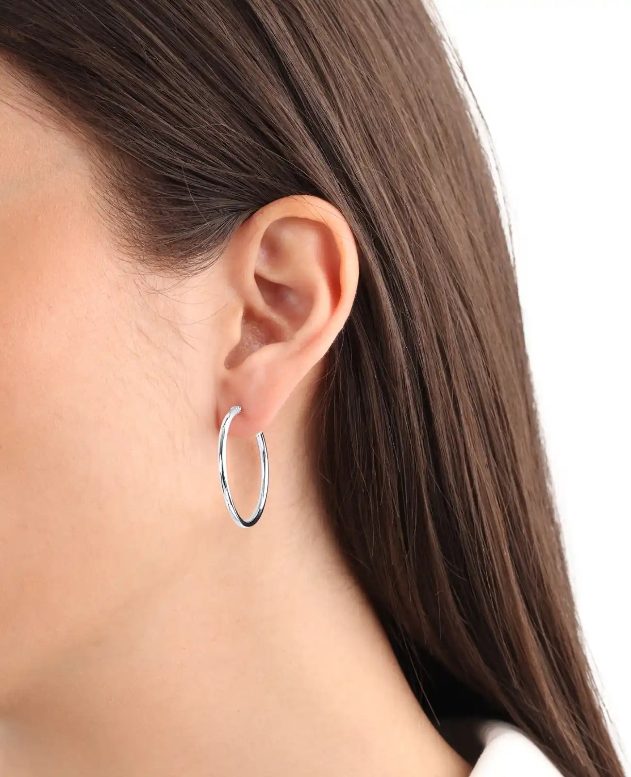 einfache runde rohrcreolen mit Klappbügel s.Oliver