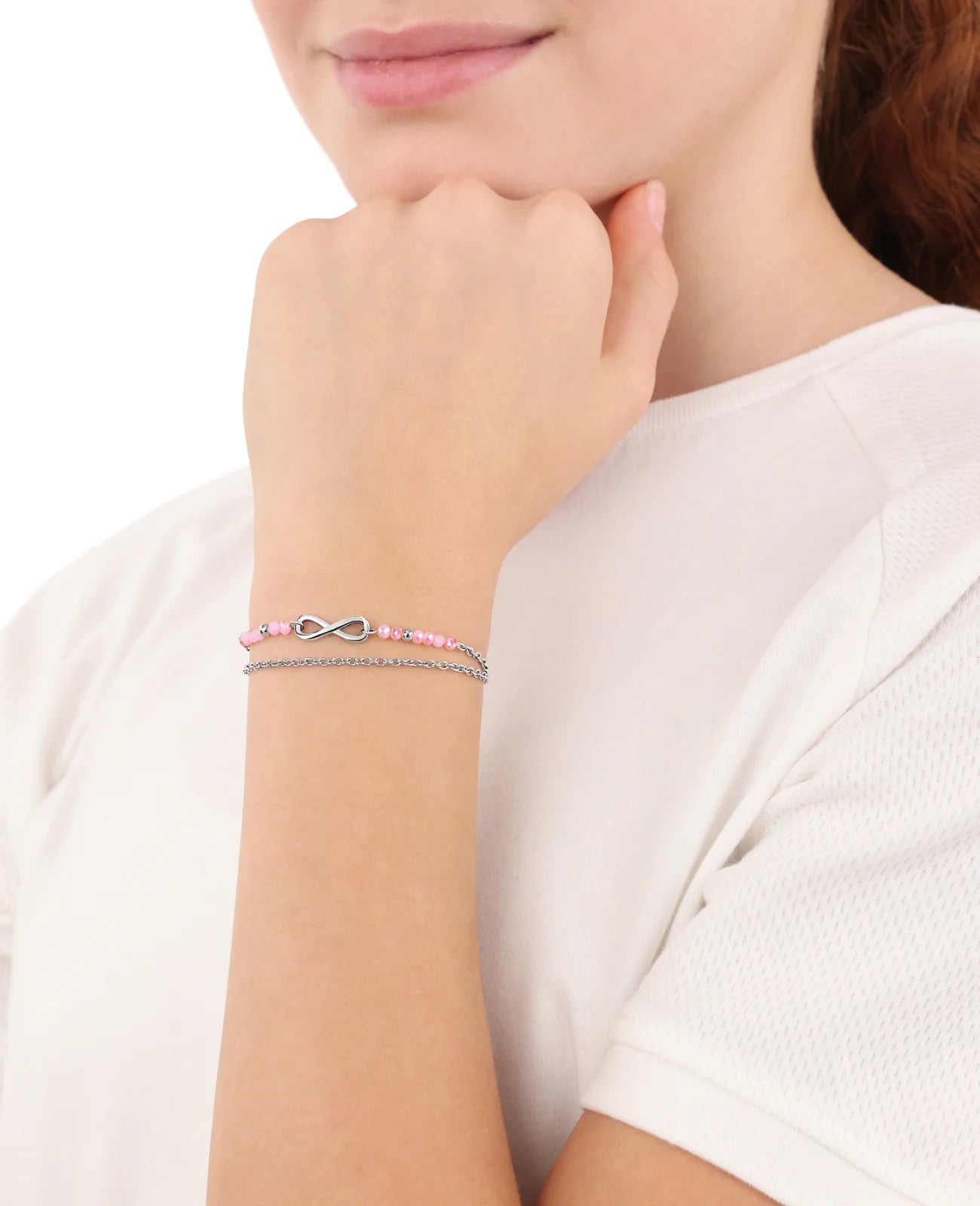 2 reihiges armkettchen mit unendlichkeit