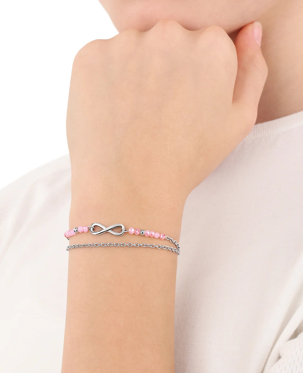 2 reihiges armkettchen mit unendlichkeit