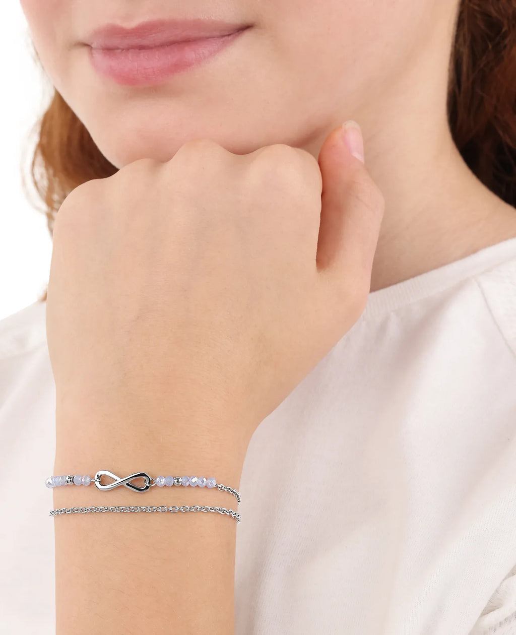 2 reihiges armkettchen mit unendlichkeit