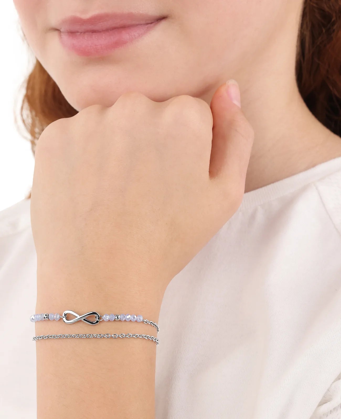 2 reihiges armkettchen mit unendlichkeit