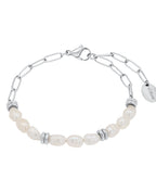 Weitanker und süßwasserzuchtperlen armband