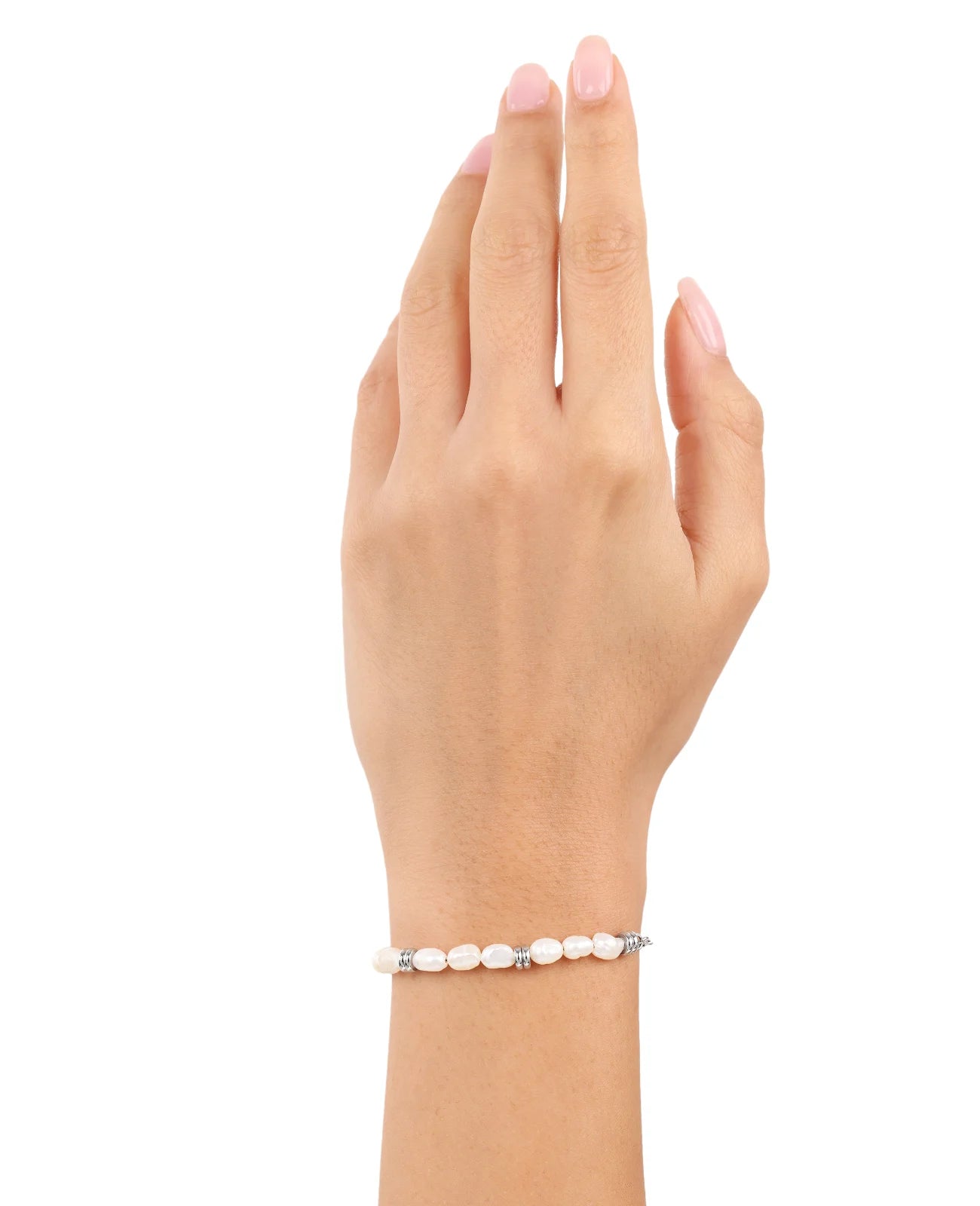 Weitanker und süßwasserzuchtperlen armband