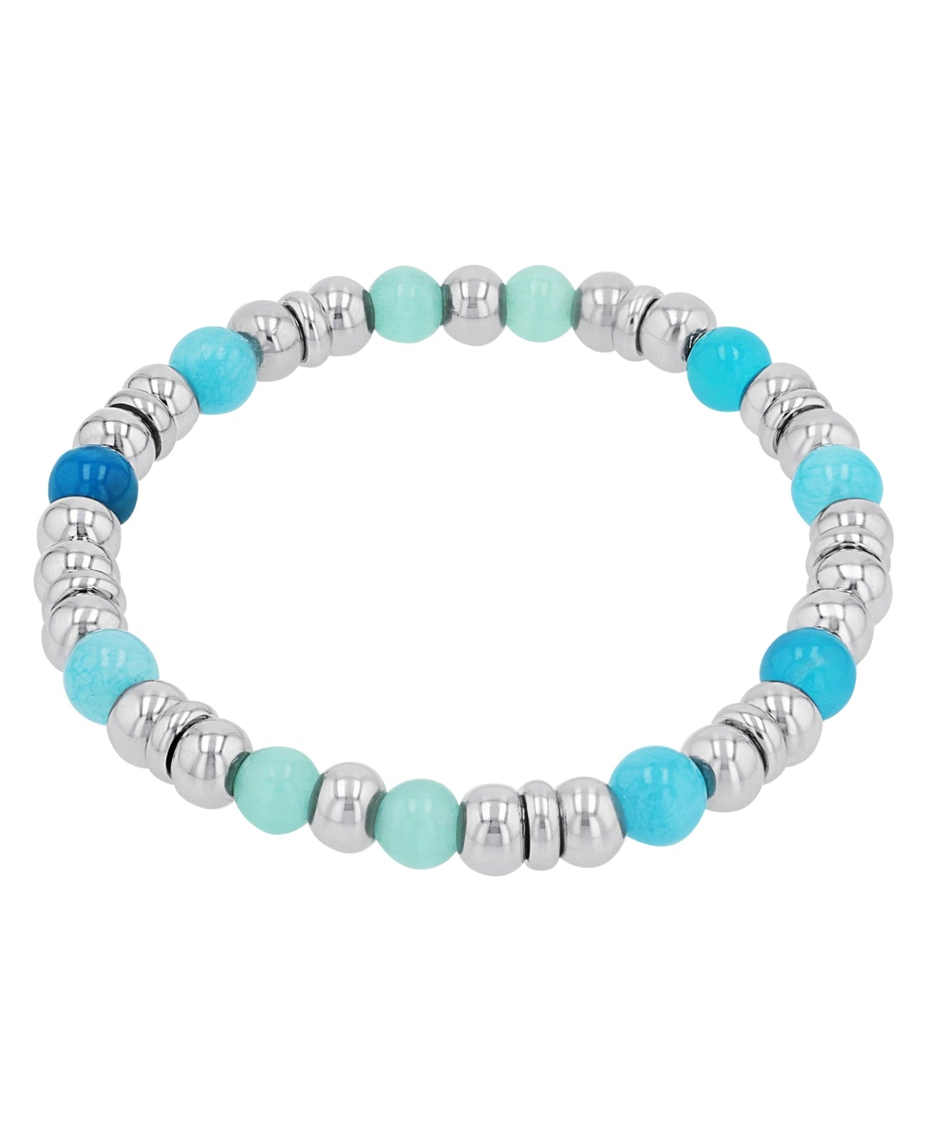 stein stretcharmband türkis blau