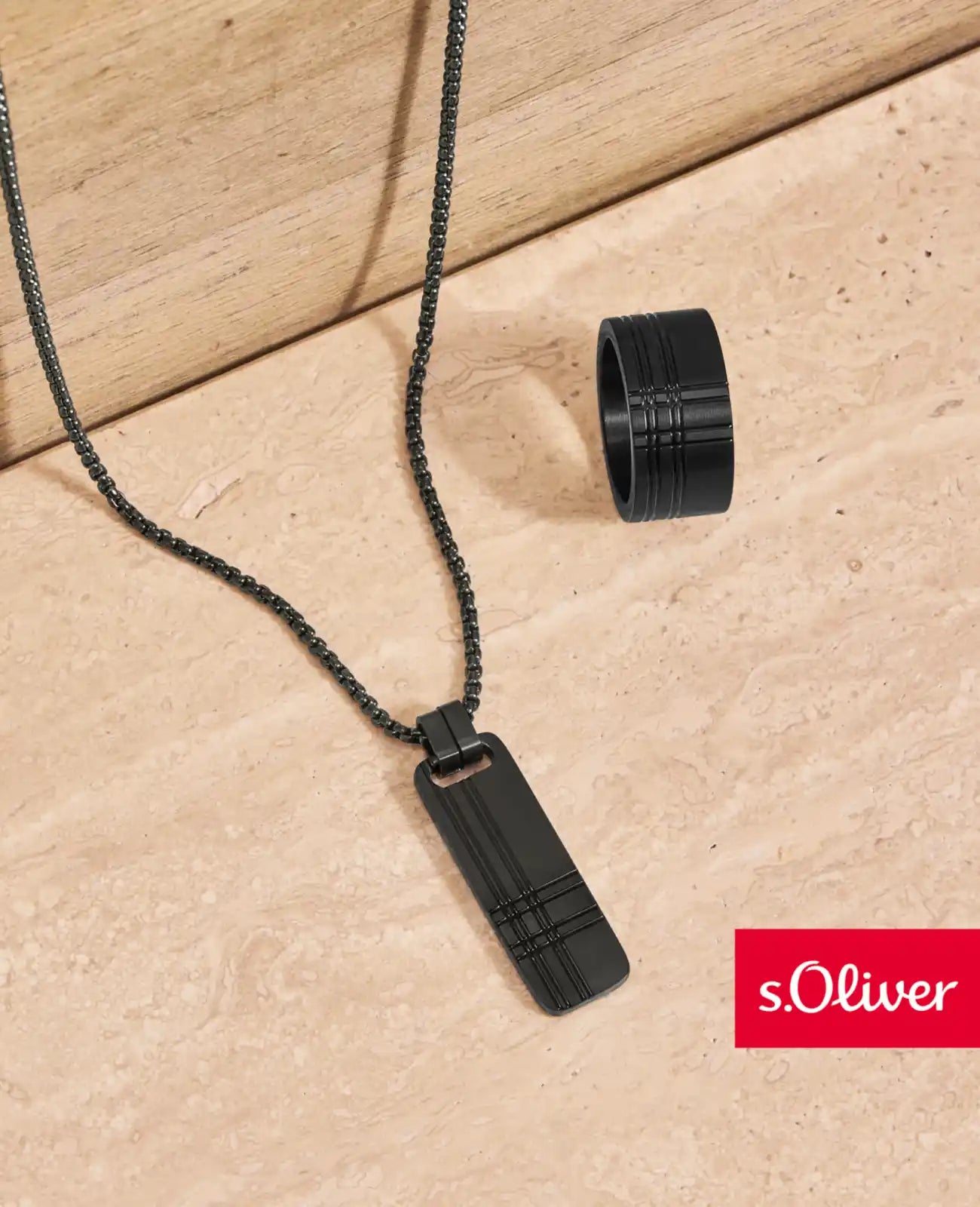 Venezia kette mit dog tag anhänger