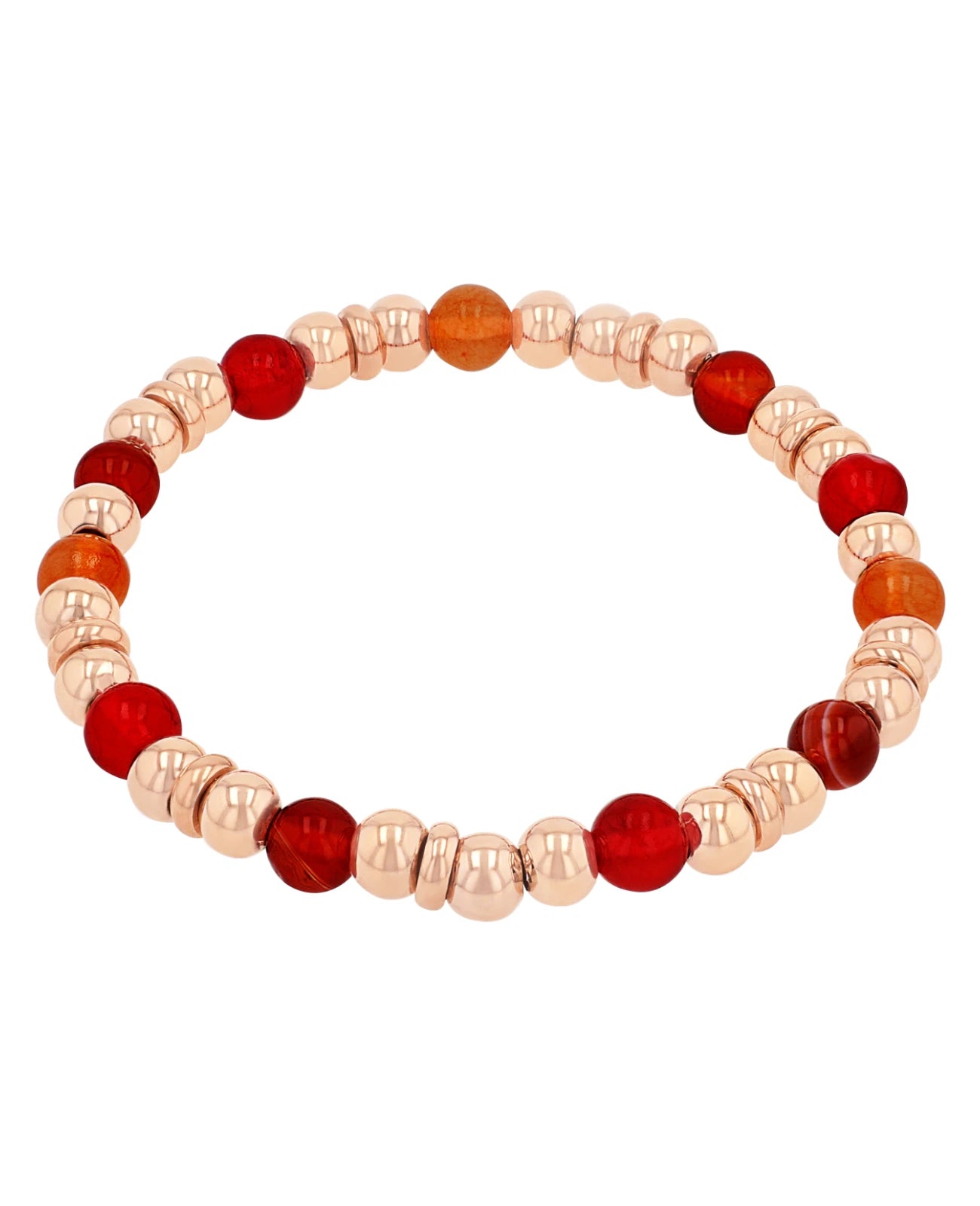 stretcharmband Kugeln orange rot