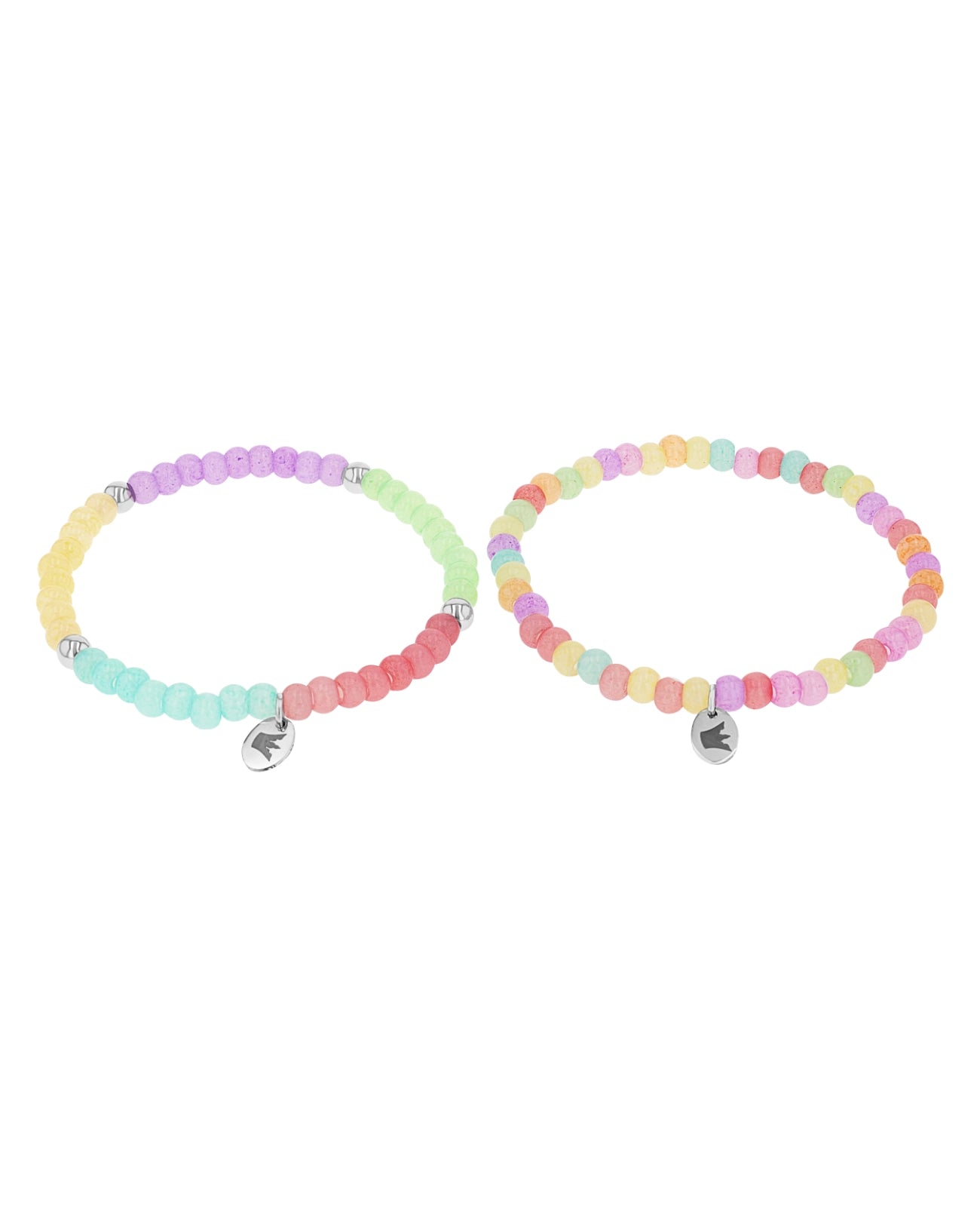 Prinzessin Lillifee Kinder 2er Armband Edelstahl Glassteine bunt