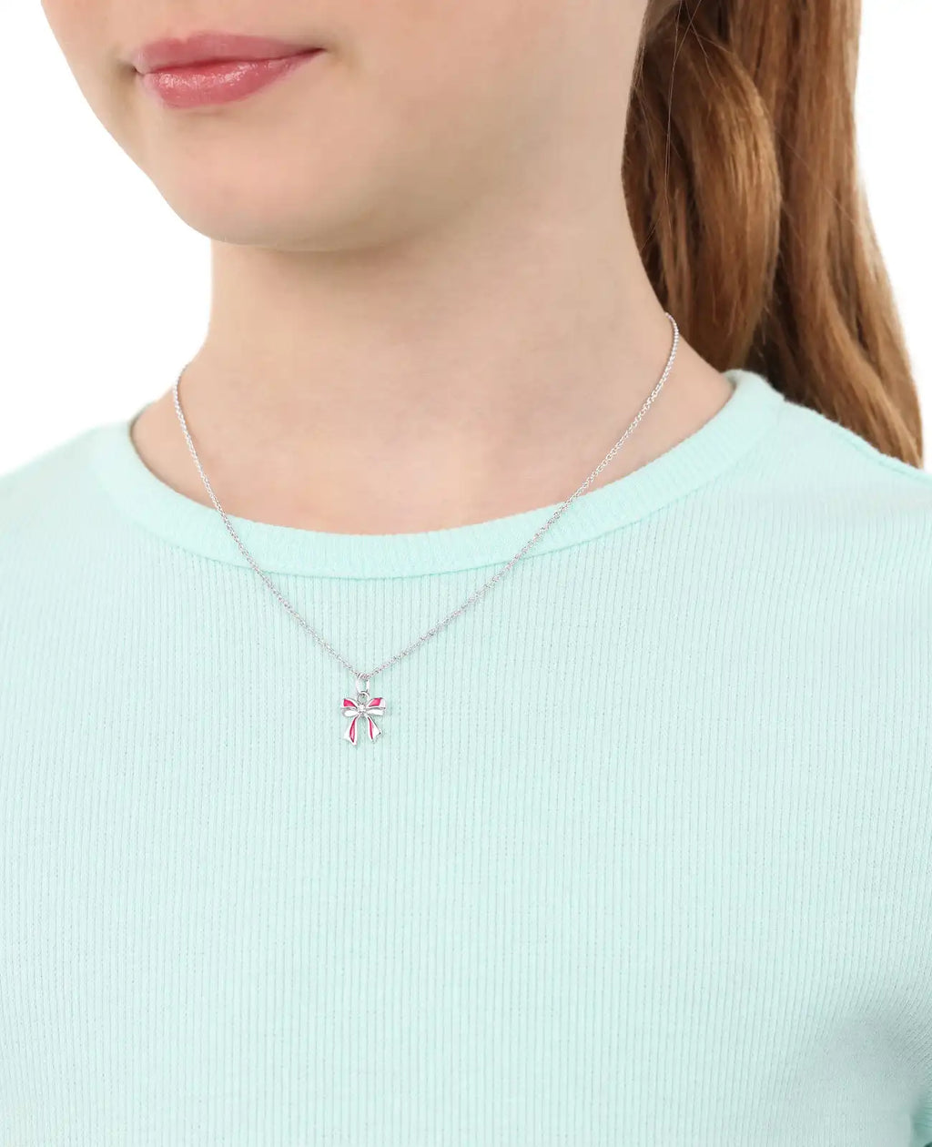 ankerkette mit roter schleife anhänger