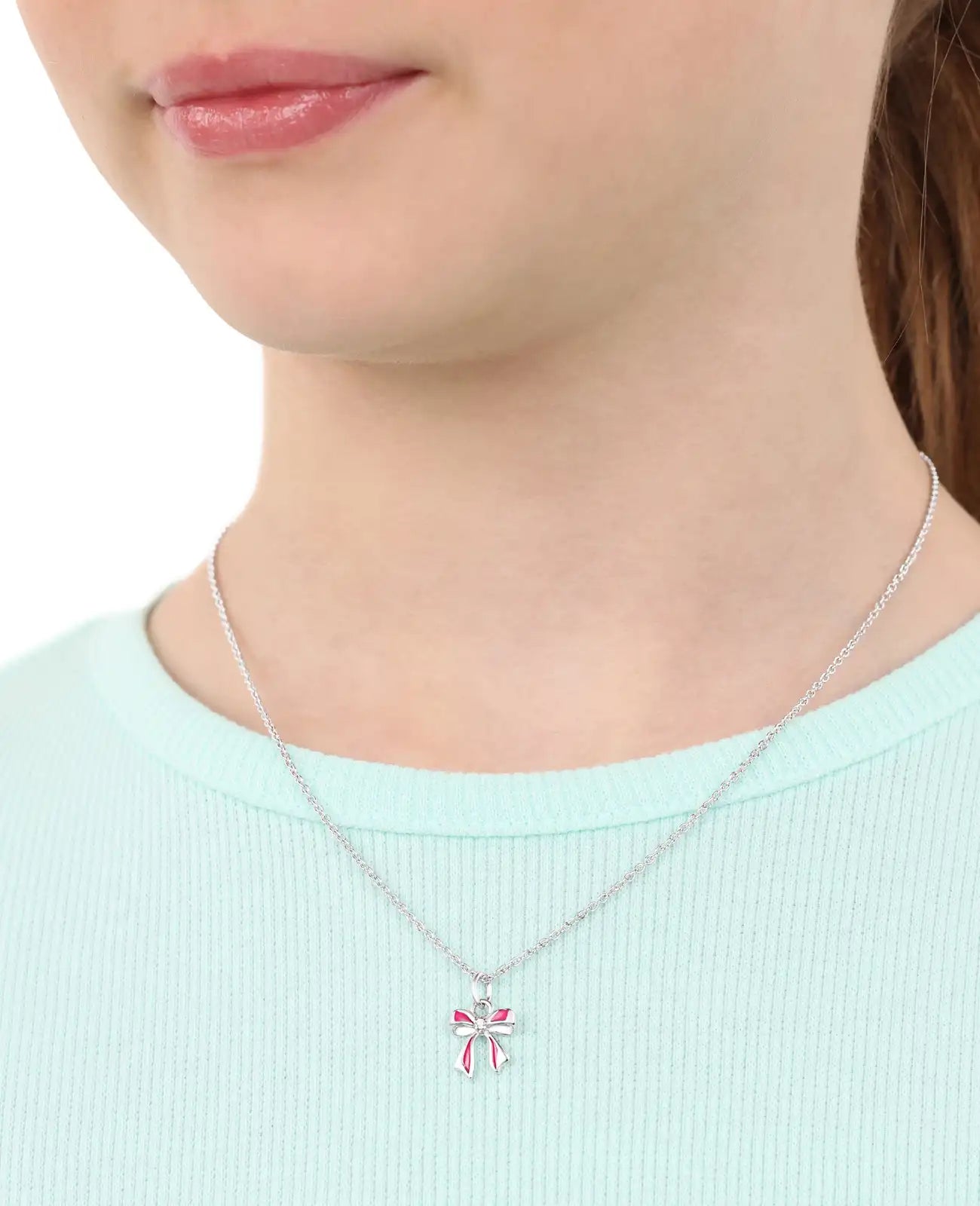 ankerkette mit roter schleife anhänger