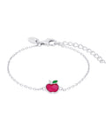 Anker Armband mit roten apfel mit grünen Blatt