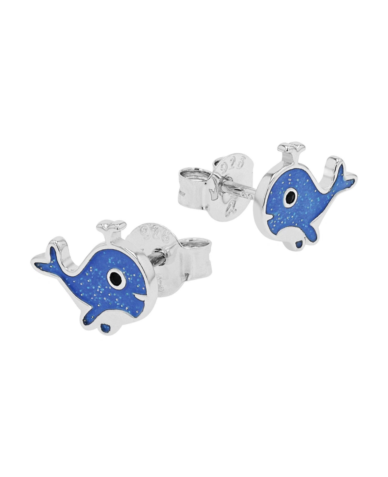 Blaue Wal Ohrstecker