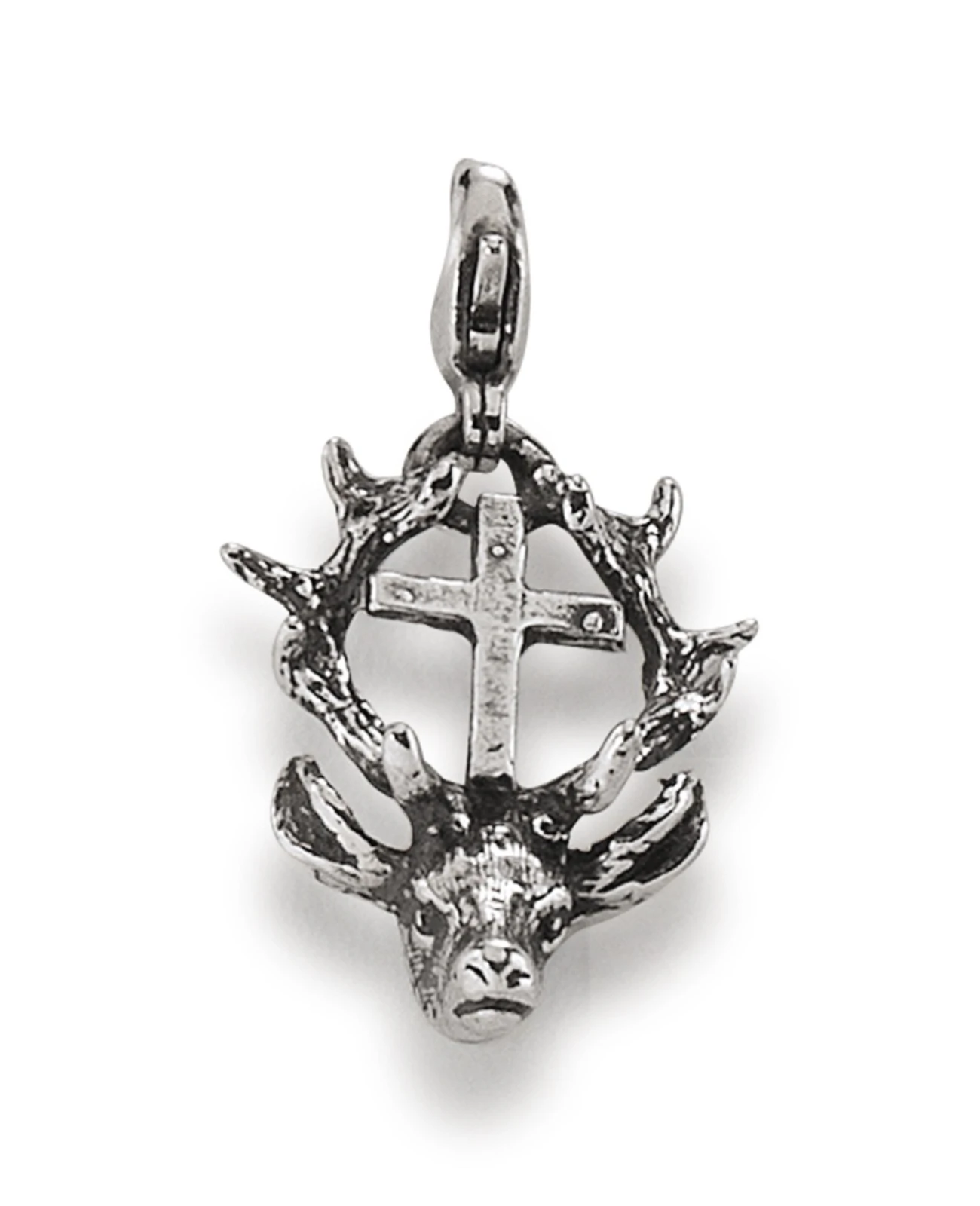charm anhänger Hirschkopf mit Geweih