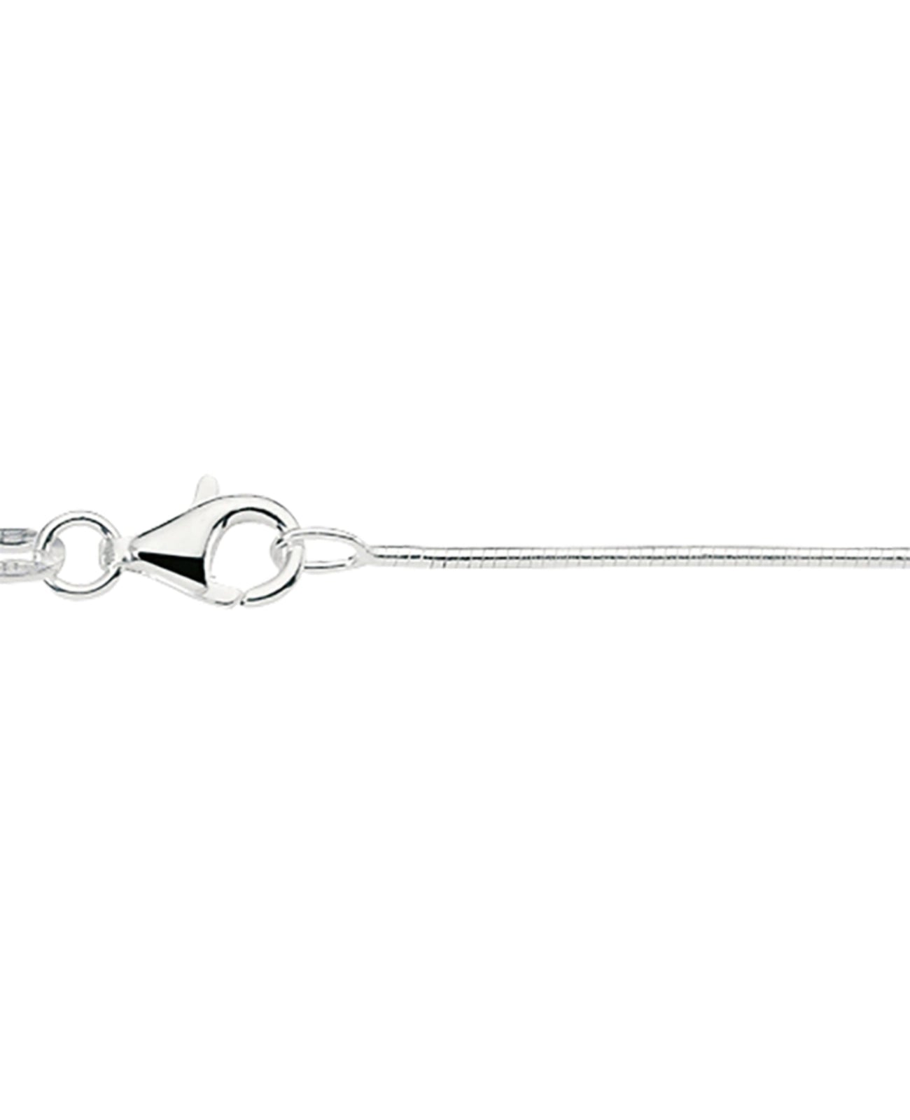 omega reif halskette weißgold mit karabiner verschluß