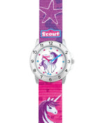 silbernes gehäuse rosa lia band mit einhorn Motiven