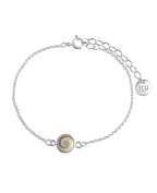 Anker Armband rundes Mittelteil mit Muschel