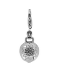 charm anhänger Kuhglocke mit Edelweiß