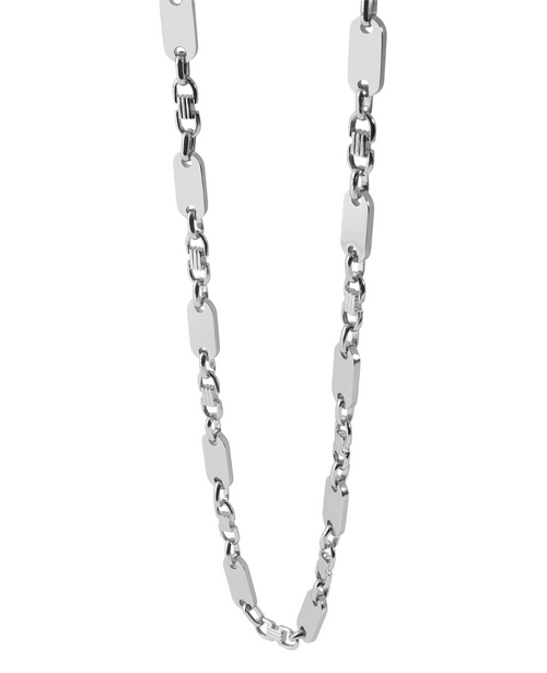 plattenkette mit verschiedenen zwischenteilen