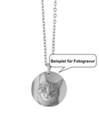 Beispiel für Fotogravur Katze