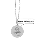 Beispiel für Fotogravur Schutzengel