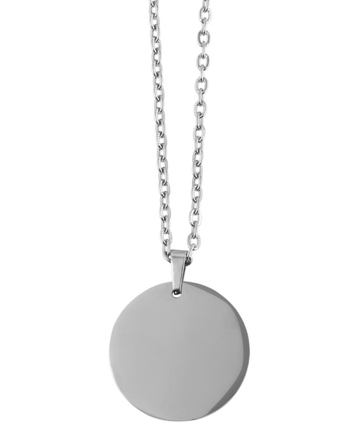 ankerkette mit anhaenger runde scheibe