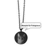 Beispiel für Fotogravur Katze